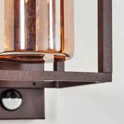 Boucinho Lampe murale d´extérieur Rouille, 1 lumière, Détecteur de mouvement