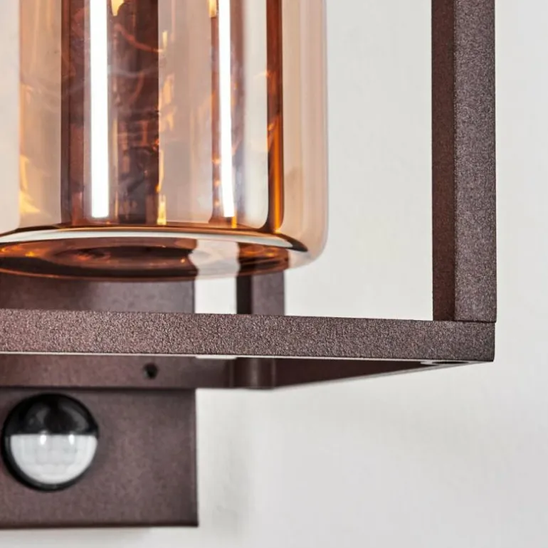 Boucinho Lampe murale d´extérieur Rouille, 1 lumière, Détecteur de mouvement