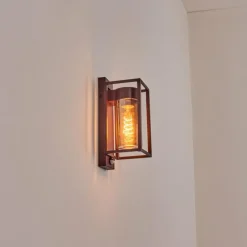 Boucinho Lampe murale d´extérieur Rouille, 1 lumière, Détecteur de mouvement