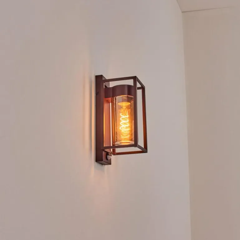 Boucinho Lampe murale d´extérieur Rouille, 1 lumière, Détecteur de mouvement