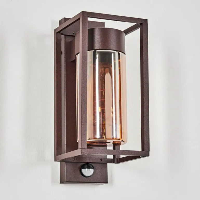 Boucinho Lampe murale d´extérieur Rouille, 1 lumière, Détecteur de mouvement
