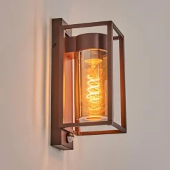 Boucinho Lampe murale d´extérieur Rouille, 1 lumière, Détecteur de mouvement