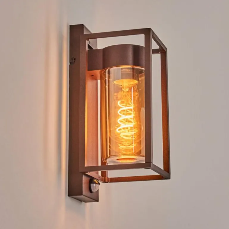 Boucinho Lampe murale d´extérieur Rouille, 1 lumière, Détecteur de mouvement