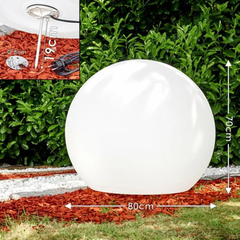 Boule lumineuse Arslev Blanc, 1 lumière