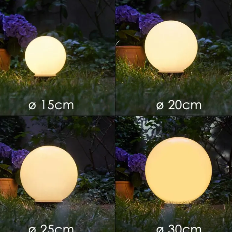 boule lumineuse Campinas LED Noir, Blanc, 1 lumière