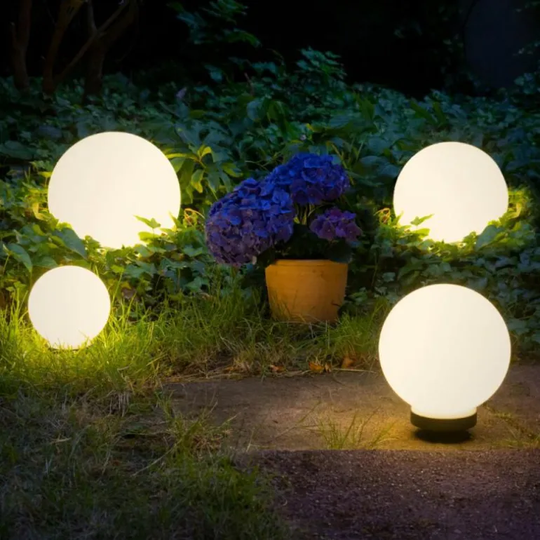boule lumineuse Campinas LED Noir, Blanc, 1 lumière