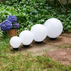 boule lumineuse Campinas LED Noir, Blanc, 1 lumière