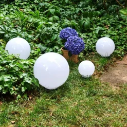 boule lumineuse Campinas LED Noir, Blanc, 1 lumière