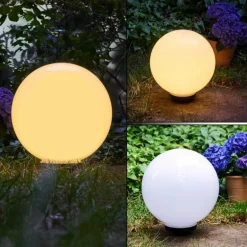 boule lumineuse Campinas LED Noir, Blanc, 1 lumière