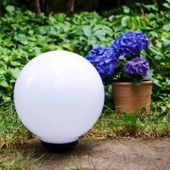 boule lumineuse Campinas LED Noir, Blanc, 1 lumière