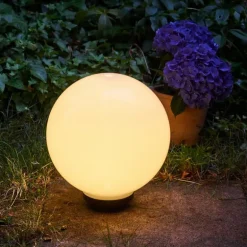 boule lumineuse Campinas LED Noir, Blanc, 1 lumière