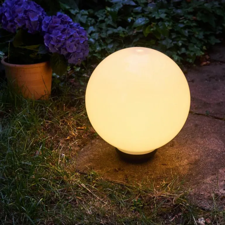 boule lumineuse Campinas LED Noir, Blanc, 1 lumière