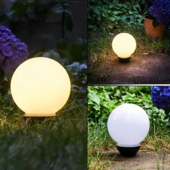 boule lumineuse Campinas LED Noir, Blanc, 1 lumière
