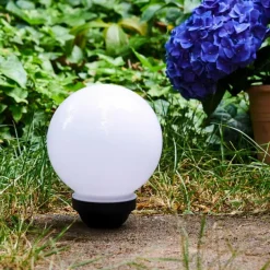 boule lumineuse Campinas LED Noir, Blanc, 1 lumière