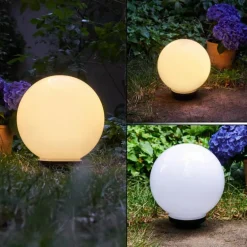 boule lumineuse Campinas LED Noir, Blanc, 1 lumière