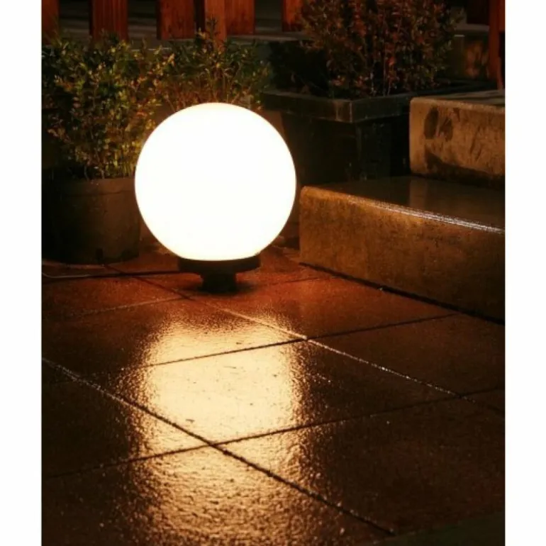 Boule lumineuse de jardin 20 cm Blanc, 1 lumière