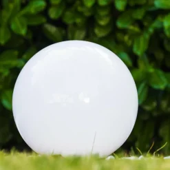 boule lumineuse Solar LED Acier inoxydable, 2 lumières