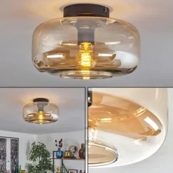 Boza Plafonnier Ambre, 1 lumière