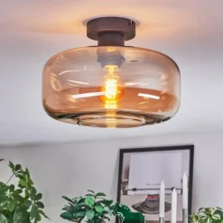 Boza Plafonnier Ambre, 1 lumière