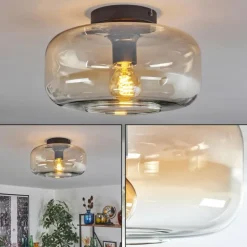 Boza Plafonnier Ambre, Clair, 1 lumière