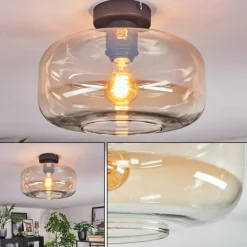 Boza Plafonnier Ambre, Clair, 1 lumière