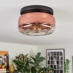 Boza Plafonnier, Boule lumineuse Clair, Cuivré, 1 lumière