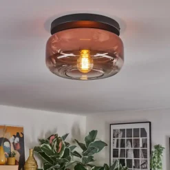 Boza Plafonnier, Boule lumineuse Clair, Cuivré, 1 lumière