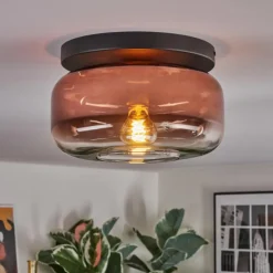 Boza Plafonnier, Boule lumineuse Clair, Cuivré, 1 lumière