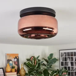 Boza Plafonnier, Boule lumineuse Cuivré, 1 lumière