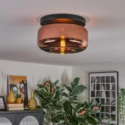 Boza Plafonnier, Boule lumineuse Cuivré, 1 lumière