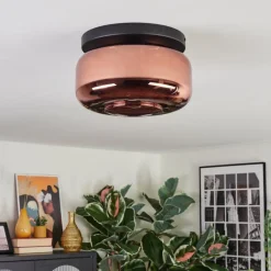 Boza Plafonnier, Boule lumineuse Cuivré, 1 lumière