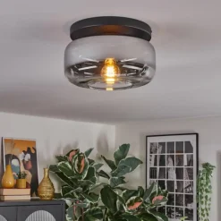 Boza Plafonnier, Boule lumineuse Chrome, Clair, 1 lumière