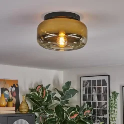 Boza Plafonnier, Boule lumineuse Or, Clair, 1 lumière