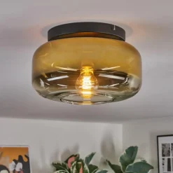 Boza Plafonnier, Boule lumineuse Or, Clair, 1 lumière
