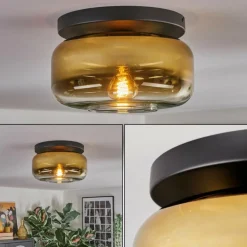 Boza Plafonnier, Boule lumineuse Or, Clair, 1 lumière