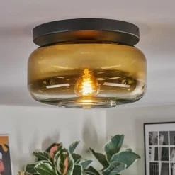 Boza Plafonnier, Boule lumineuse Or, Clair, 1 lumière