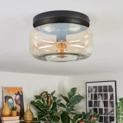 Boza Plafonnier, Boule lumineuse Ambre, Clair, 1 lumière