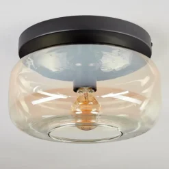 Boza Plafonnier, Boule lumineuse Ambre, Clair, 1 lumière