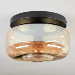 Boza Plafonnier, Boule lumineuse Ambre, 1 lumière