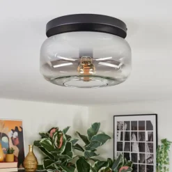 Boza Plafonnier, Boule lumineuse Clair, Fumé, 1 lumière