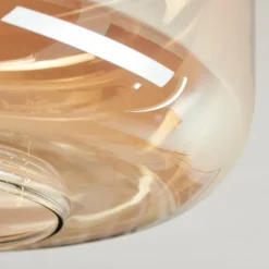 Boza Plafonnier, Boule lumineuse Ambre, 1 lumière