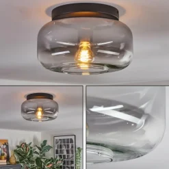 Boza Plafonnier, Boule lumineuse Clair, Fumé, 1 lumière