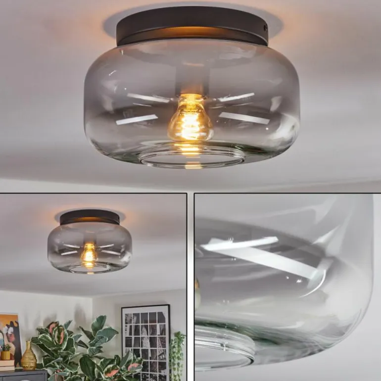 Boza Plafonnier, Boule lumineuse Clair, Fumé, 1 lumière