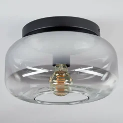 Boza Plafonnier, Boule lumineuse Clair, Fumé, 1 lumière