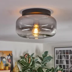 Boza Plafonnier, Boule lumineuse Clair, Fumé, 1 lumière