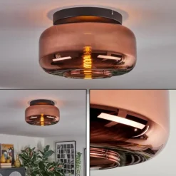 Boza Plafonnier, Boule lumineuse Cuivré, 1 lumière
