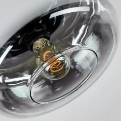 Boza Plafonnier, Boule lumineuse Chrome, Clair, Fumé, 1 lumière