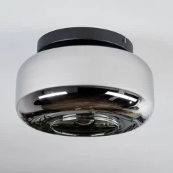 Boza Plafonnier, Boule lumineuse Chrome, Fumé, 1 lumière