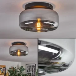 Boza Plafonnier, Boule lumineuse Fumé, 1 lumière
