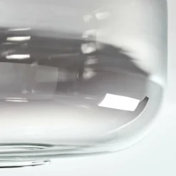 Boza Plafonnier Chrome, Clair, Fumé, 1 lumière
